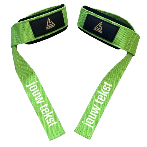 lifting straps groen personaliseerbaar