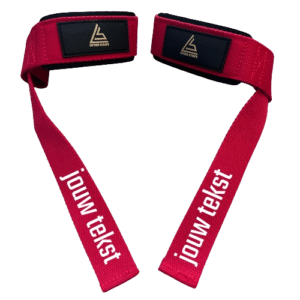 lifting straps rood personaliseerbaar