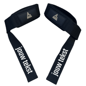 lifting straps zwart personaliseerbaar