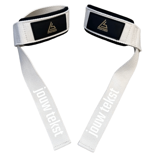 lifting straps beige personaliseerbaar